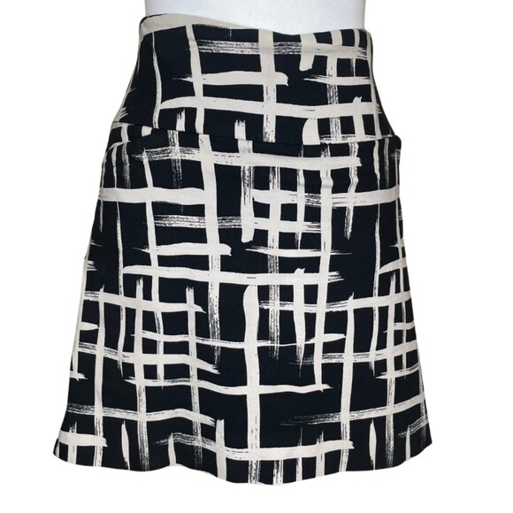 S.C. & Co. Women's Black Ivory Abstract Tummy Control Pocket Skort Skirt Sz XL - Picture 4 of 11